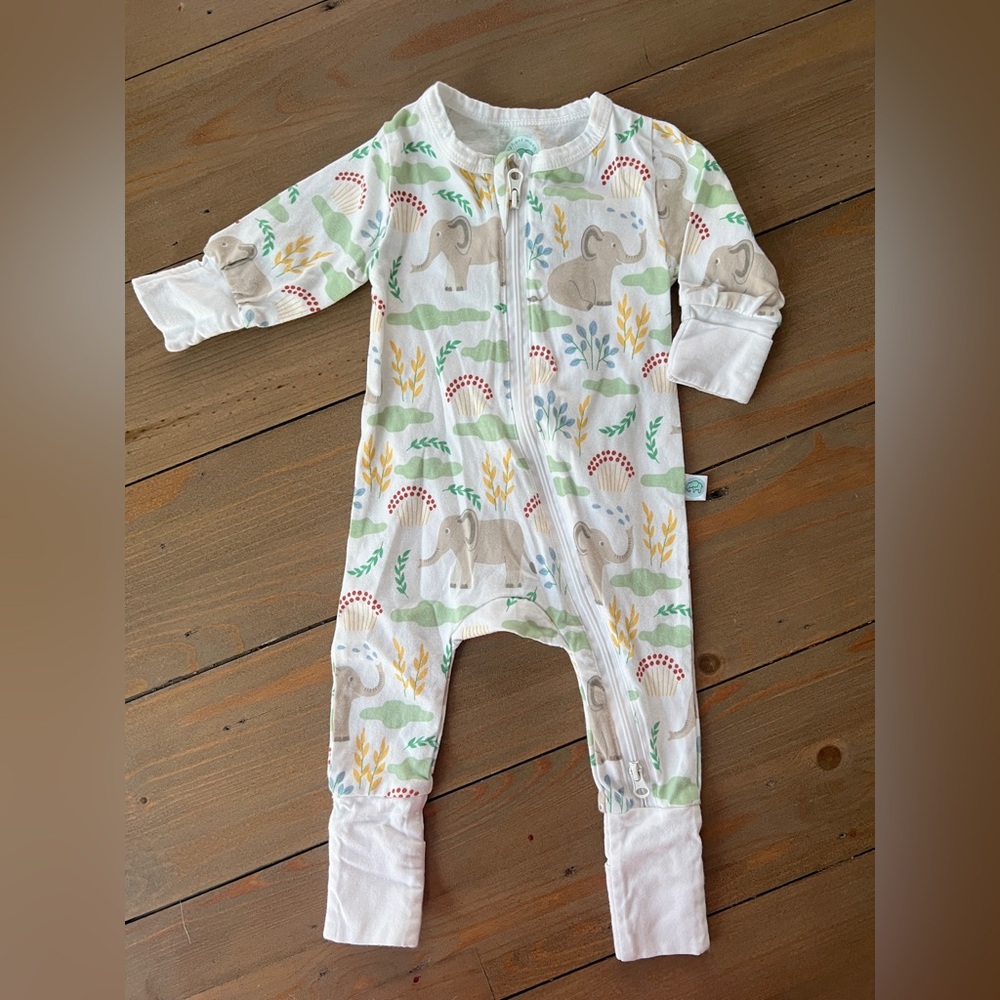 Elephant Moon Organic Cotton Two-Way Zip